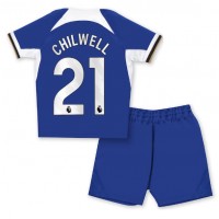Chelsea Ben Chilwell #21 Replica Home Minikit 2023-24 Short Sleeve (+ pants)